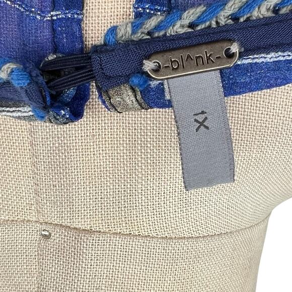 Anthropologie Bl-nk London Senta Top Floral Print Sequin Sheer Plus Size 1X - Picture 13 of 16